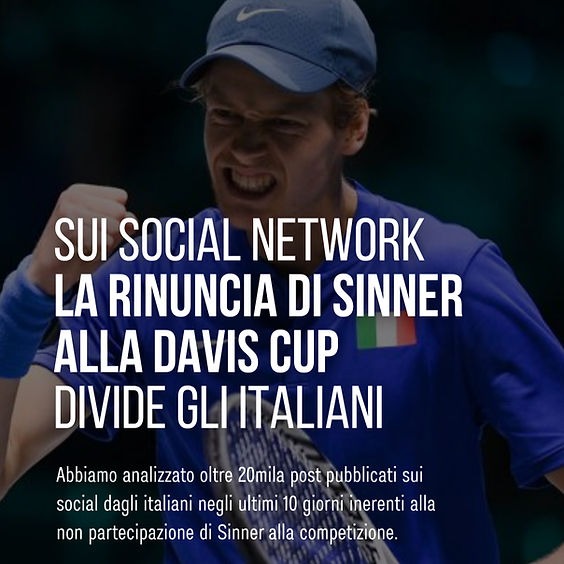 La rinuncia di Jannik Sinner alla Davis Cup divide gli italiani sui social