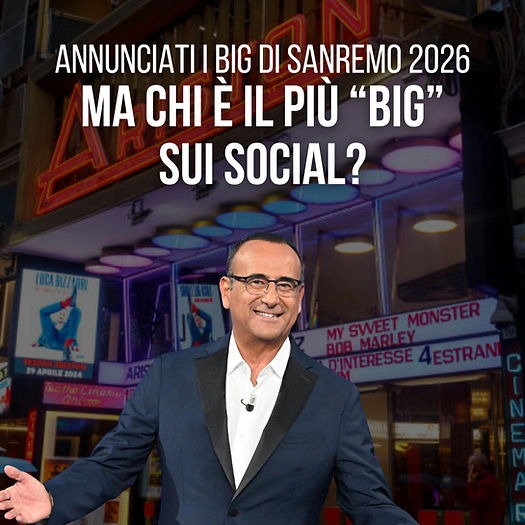 Sanremo 2026: come i social hanno reagito all’annuncio dei Big di Carlo Conti