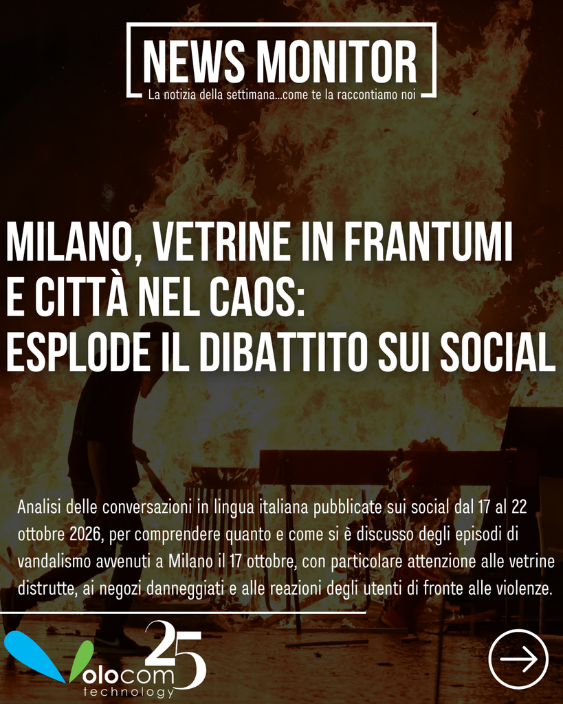 Milano, vetrine in frantumi e dibattito infuocato: oltre 10mila post e 12,5 milioni di interazioni sui social